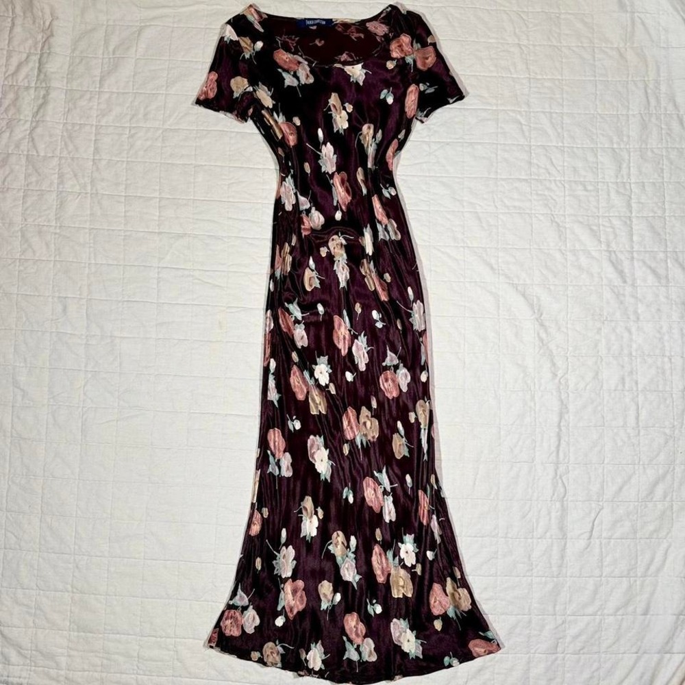 French‎ Connection Floral Satin Maxi Dress – Size 8 / M